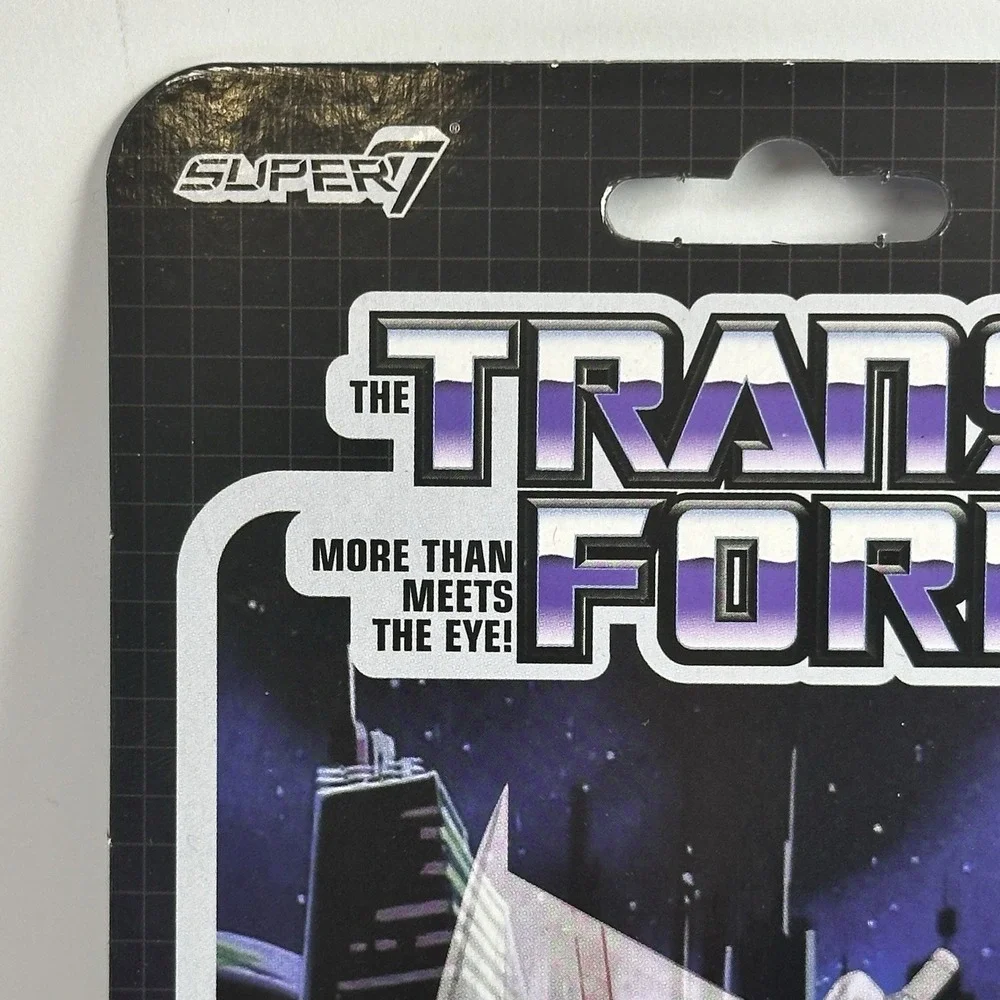 Transformers Ghost of Starscream ReAction Figure Super7 Glitter Decepticon NIP